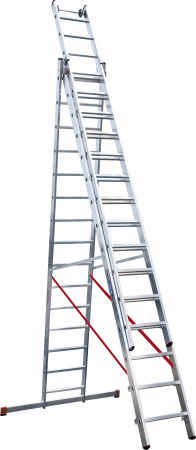 Индустриальная алюминиевая трехсекционная лестница NV5230 артикул 5230315