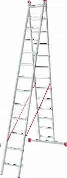 Лестница алюминиевая многофункциональная двухсекционная NV2220 артикул 2220213