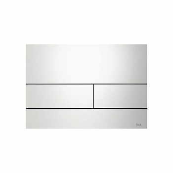 TECE  TECEsquare, панель смыва с двумя клавишами металлическая белый  9240812