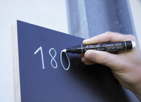 PICA-MARKER 522/52 Маркер строительный белый, круглый наконечник (1-4 мм)