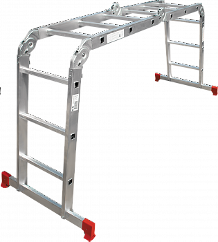 Лестница-трансформер алюминиевая, ширина 400 мм NV2322