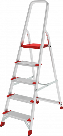 Профессиональная алюминиевая стремянка со ступенями 130 мм и металлическими стяжками NV 3119 артикул 3119105