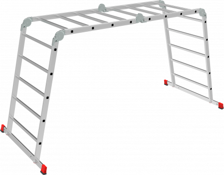 Профессиональная алюминиевая лестница-трансформер, ширина 800 мм NV3323 артикул 3323245