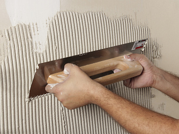 Гребёнка стальная 480 мм зуб 12x12 мм с деревянной ручкой, RUBI