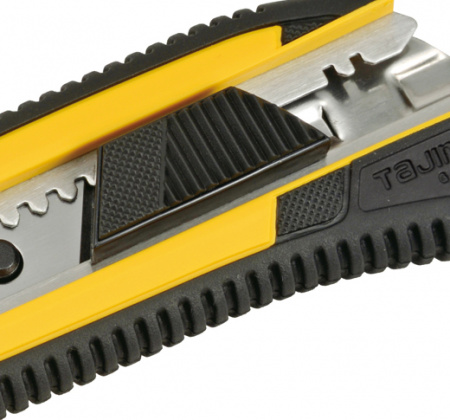 Нож LC-560 GRI, 18 мм с обрезиненным корпусом и автофиксацией лезвия TAJIMA LC560B/Y1