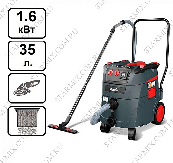 Пылесос с автоматической системой очистки фильтра Starmix iPulse L - 1635 Top. Шлифовка стен, штробление, шлифовка шпаклёвки под покраску и паркета.