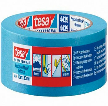 Лента малярная cиняя УФ cтойкая 7дн Tesa