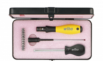 Набор Wiha с динамометрической отверткой TorqueVario-S ESD