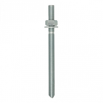 Пруток для химического анкера Rawlplug Studs с шайбой и гайкой, плоское окончание