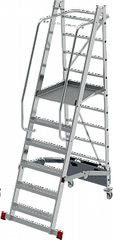Профессиональная передвижная складная лестница-стремянка с платформой NV3540 артикул 3540106
