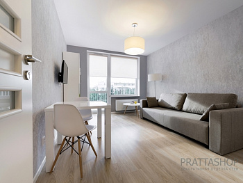 Стены в гостиной с эффектом шелковой ткани