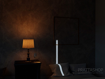 Темно-коричневый шелковый эффект стен