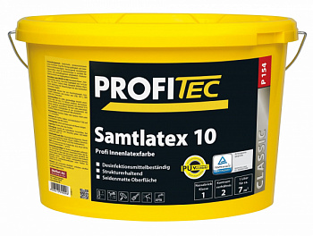 Краска PROFI Tec P154  weiss Samtlatex 10,  5л