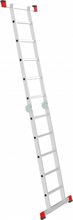 Профессиональная алюминиевая двухсекционная шарнирная лестница NV3310 артикул 3310205
