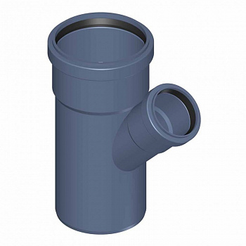 POLO-KAL  Шумопоглощающий тройник канализационный 45° 90/50  02210