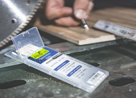 PICA-MARKER 4043 К-т грифелей для карандаша Pica - Dry (10 шт белые) в кейсе