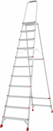 Профессиональная алюминиевая стремянка с площадкой 350×260 мм NV 3130 артикул 3130111
