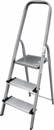 Стремянка стальная с алюминиевыми ступенями 130 мм NV1137 артикул 1137103