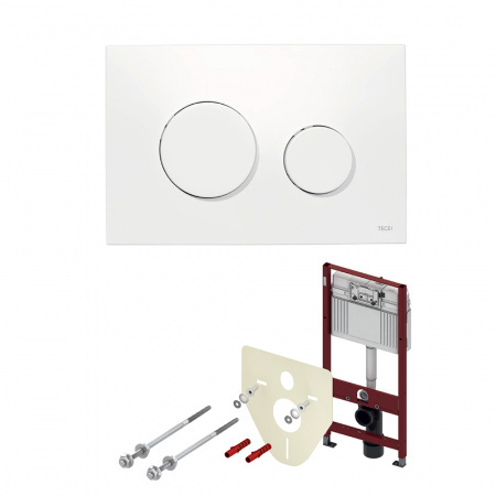 TECE  Комплект TECEbase для установки подвесного унитаза с панелью смыва TECEloop панель смыва белая  K400600