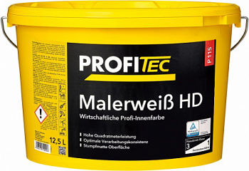 Краска PROFI Tec P115  weiss Malerweiß HD, 12,5 л