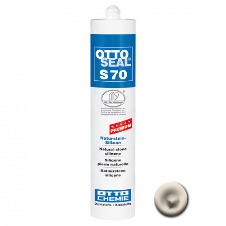 Нейтральный силиконовый герметик для камня и мрамора OTTOSEAL S70 PREMIUM С84 (пергамон), 310мл