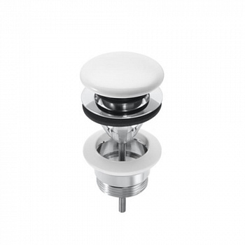 Roca  Донный клапан click-clack 1 1/4", крышка белая керамическая белый  505401100