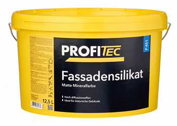 Краска PROFI Tec P451  weiss Fassadensilikat, 12,5 л