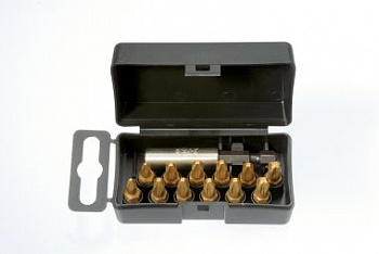 Набор бит  С6,3х25 12 шт.+магнит.держ., серия 022 TIN FELO 022 910 76