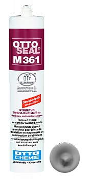 Фасадный структурированный клей-герметик на основе STP -полимеров OTTOSEAL M361 С56 (серый бетон), 310мл