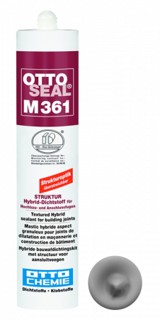 Фасадный структурированный клей-герметик на основе STP -полимеров OTTOSEAL M361 С56 (серый бетон), 310мл