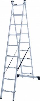 Лестница алюминиевая двухсекционная NV1220 артикул 1220209