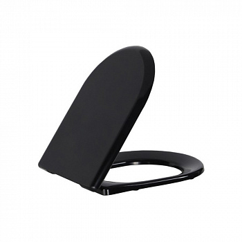 Creavit  CREAVIT Крышка ЧЕРНАЯ МАТОВАЯ дуропласт с микролифтом (съемная) KC0903.01.1400E  KC0903.01.1400E