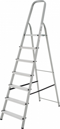 Стремянка стальная с алюминиевыми ступенями NV1130 артикул 1130107