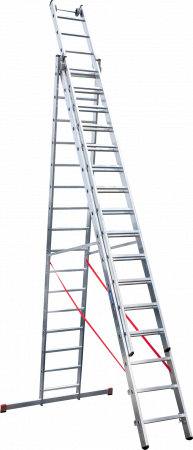 Индустриальная алюминиевая трехсекционная лестница NV5230 артикул 5230316