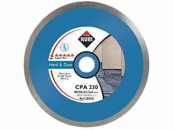 Диск сплошной для резки твёрдых материалов CPA 300 SUPERPRO. RUBI