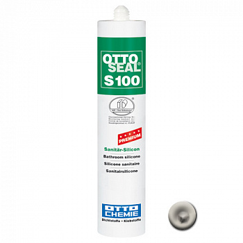 Профессиональный универсальный силиконовый герметик OTTOSEAL S100 PREMIUM С74 (пастельно-бежевый), 300мл