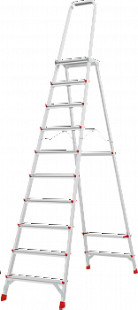 Профессиональная алюминиевая стремянка с площадкой 350×260 мм NV 3130 артикул 3130110