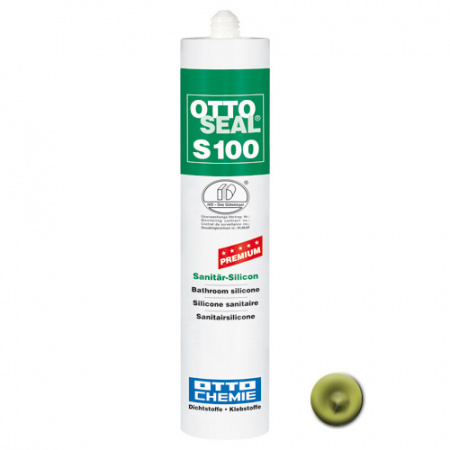 Профессиональный универсальный силиконовый герметик OTTOSEAL S100 PREMIUM С11 (зеленый мох), 300мл