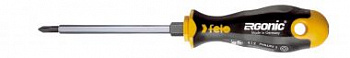 Отвёртка серия 412 Ergonic, PH1х80 с шестигранником FELO 412 102 40