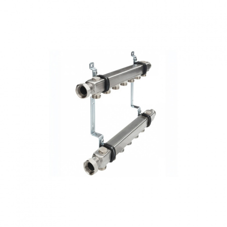 TECE  Коллектор для систем отопления в сборе, нержавеющая сталь 6 контуров  712555