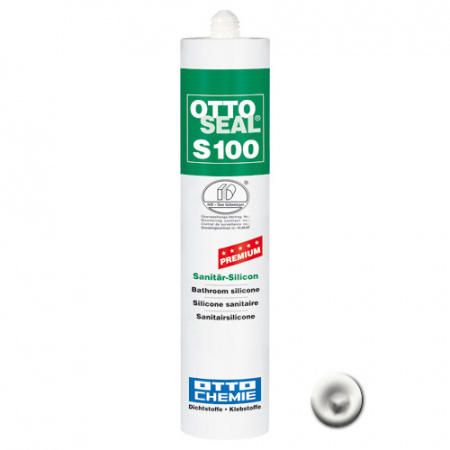 Профессиональный универсальный силиконовый герметик OTTOSEAL S100 PREMIUM С116 (белоснежный), 300мл