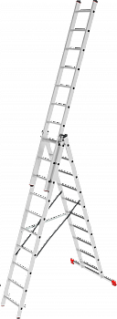 Лестница алюминиевая многофункциональная трехсекционная NV2230 артикул 2230310