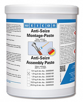 Антикоррозионная монтажная паста Anti-Seize Standart WEICON wcn26000100