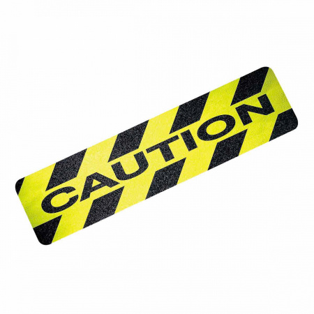 Накладки с эффектом антискольжения и предупреждающим текстом, полиэстер  с частицами оксида алюминия В-916