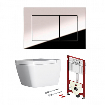 TECE  Комплект с панелью смыва ТЕСЕnow и унитазом TECEone без функции биде панель смыва черная глянцевая  K400403.WC2