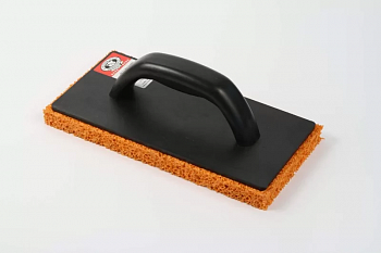 Кельма пластиковая с губчатой резиной, рукоятка двухкомпонентная, толщина полотна 18мм, размер 280х140мм