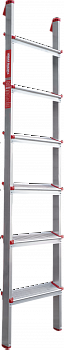Профессиональная алюминиевая приставная лестница со ступенями 80 мм NV3170 артикул 3170106