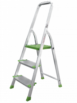 Стремянка алюминиевая со ступенями 130 мм NV2117 артикул 2117103