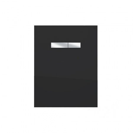 TECE  Верхняя панель TECElux с механическим блоком управления стекло черное, клавиши хром глянцевый  9650004