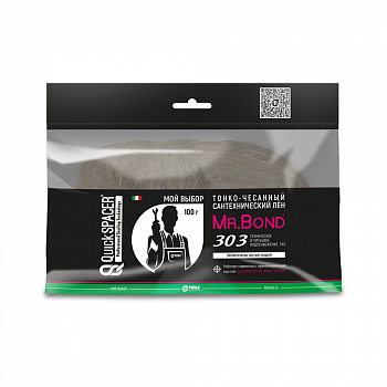 Pipal mrBond  Сантехнический лён QuickSPACER® Mr.Bond® 303, коса 100 г  5030300100
